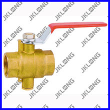 J2021 Temperature Measurement Brass Ball Valve,Female&Female Thread,PN25